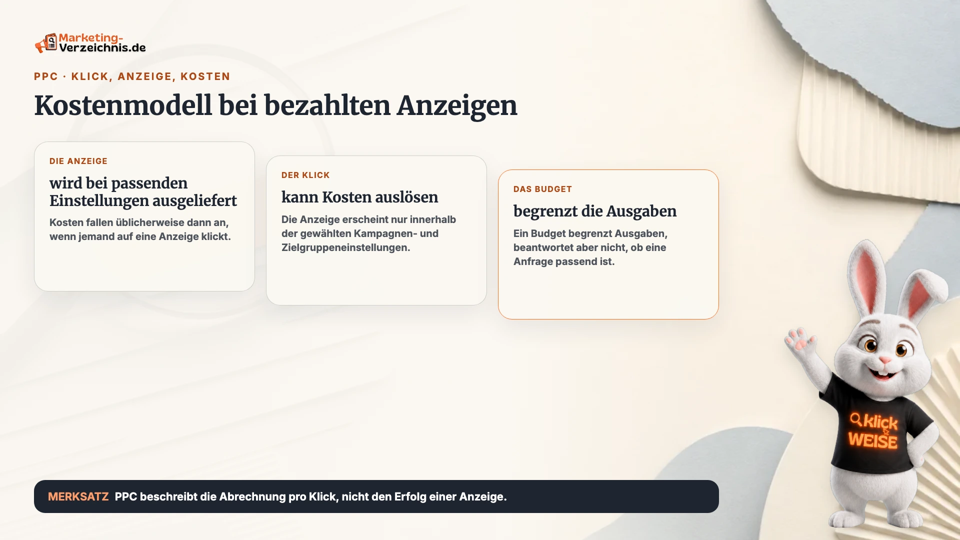 PPC einfach erklärt: Kostenmodell bei bezahlten Anzeigen