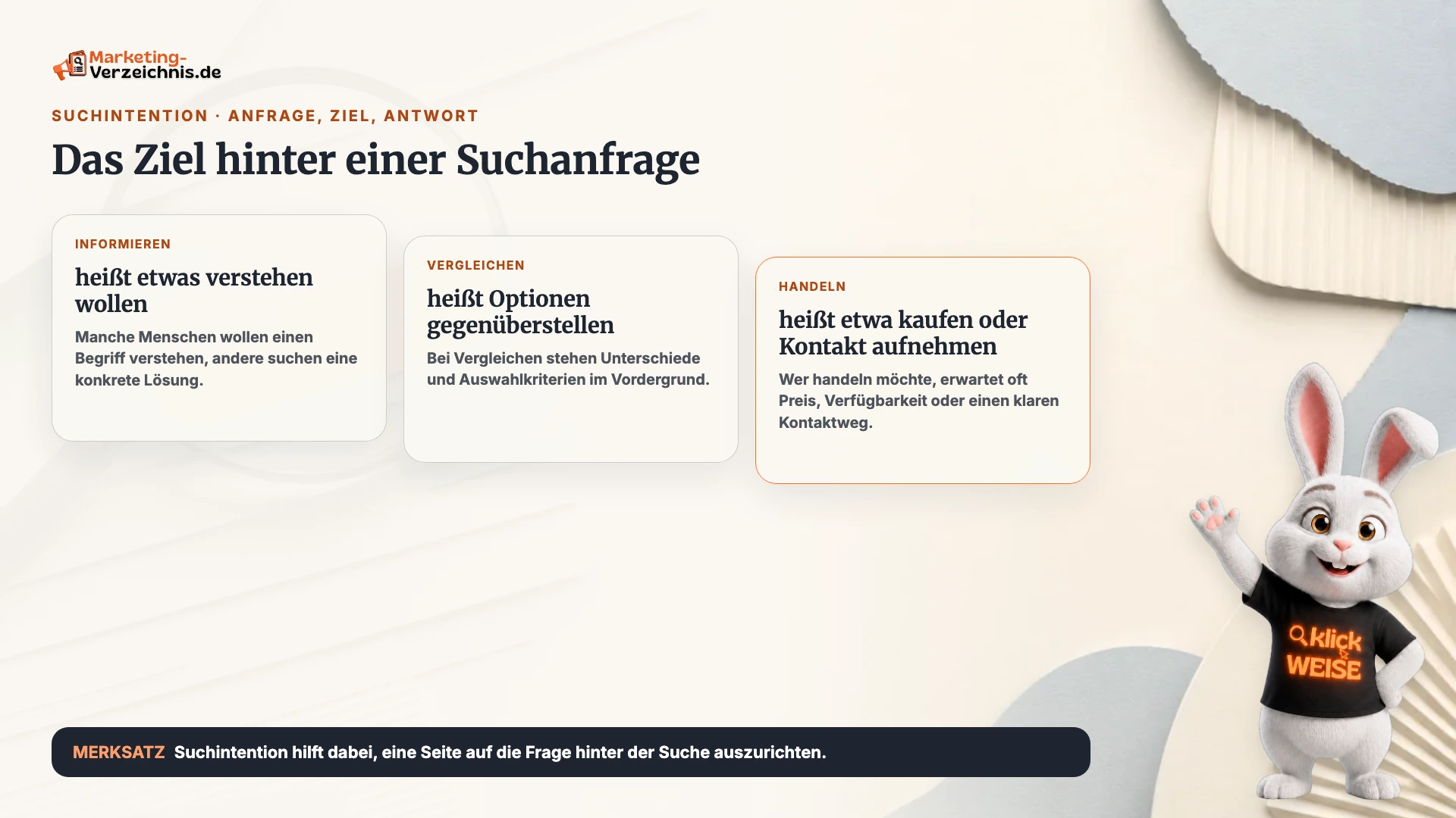 Suchintention einfach erklärt: Das Ziel hinter einer Suchanfrage